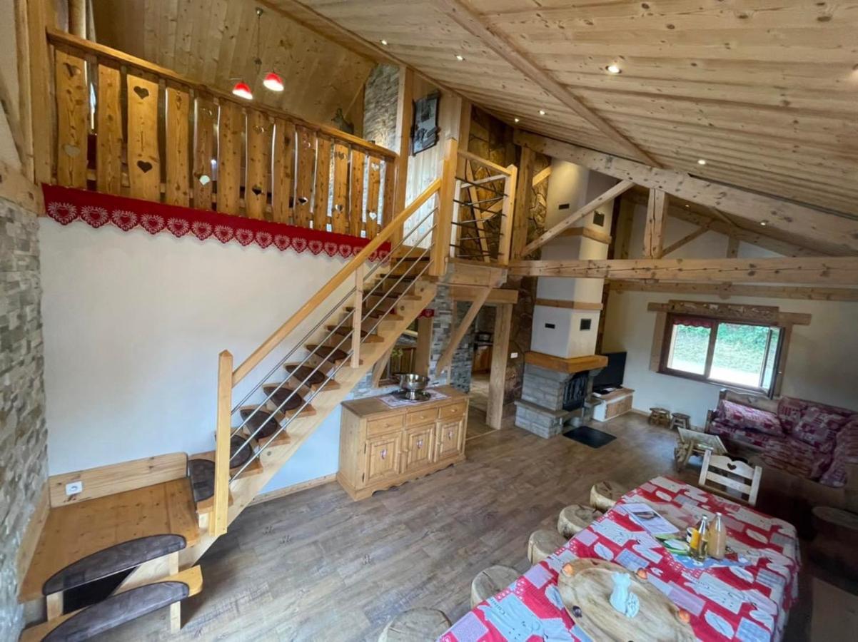 Chalet Spa Le Diamant Nathalie Mn La Rouge La Bresse Exteriér fotografie