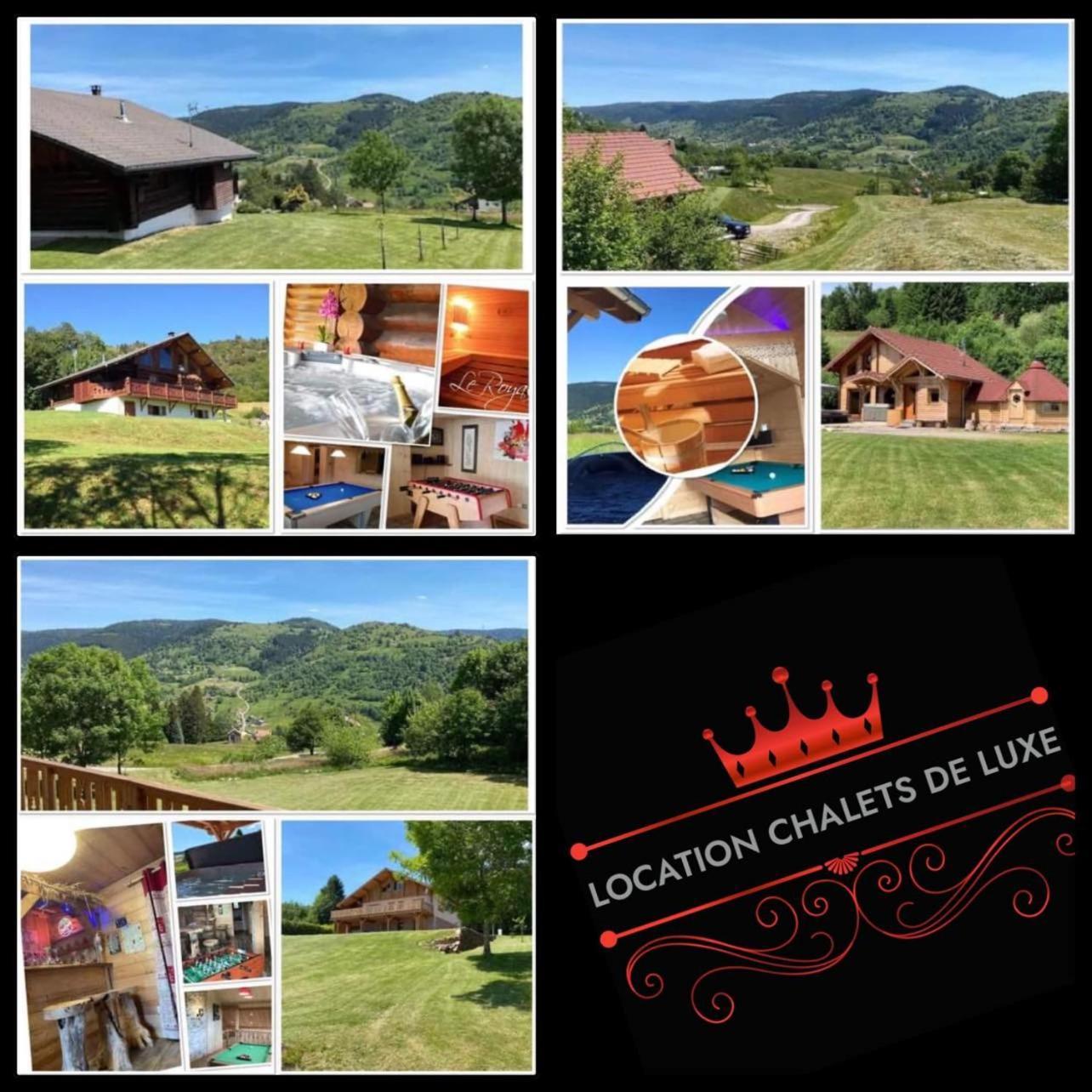 Chalet Spa Le Diamant Nathalie Mn La Rouge La Bresse Exteriér fotografie